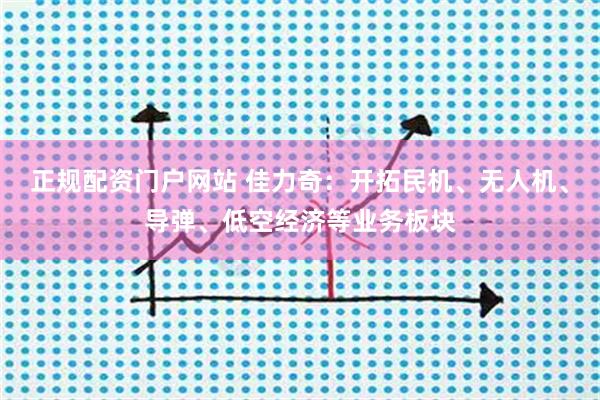 正规配资门户网站 佳力奇：开拓民机、无人机、导弹、低空经济等业务板块
