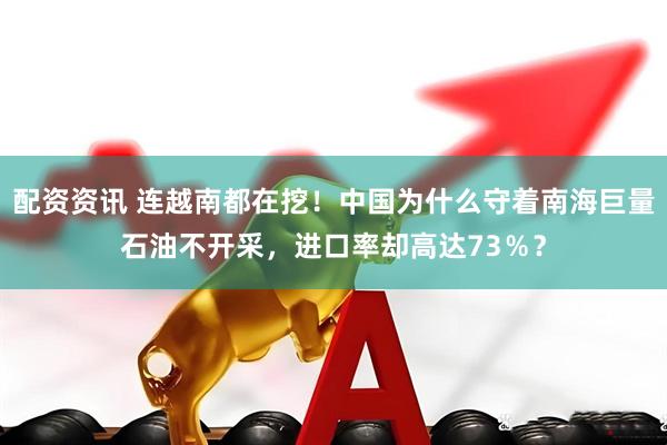 配资资讯 连越南都在挖！中国为什么守着南海巨量石油不开采，进口率却高达73％？
